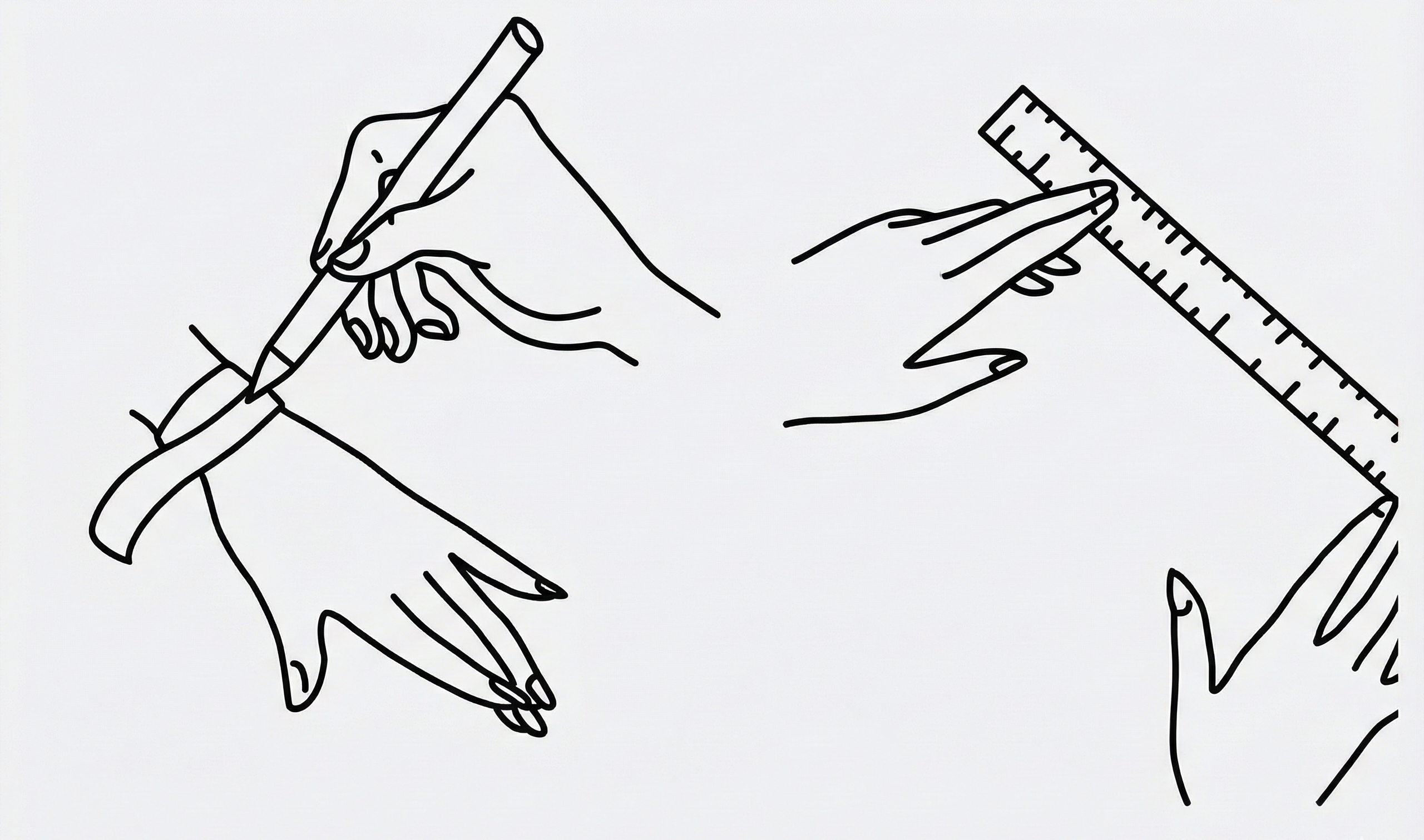 Alternative methods to measure wrist using string and ruler