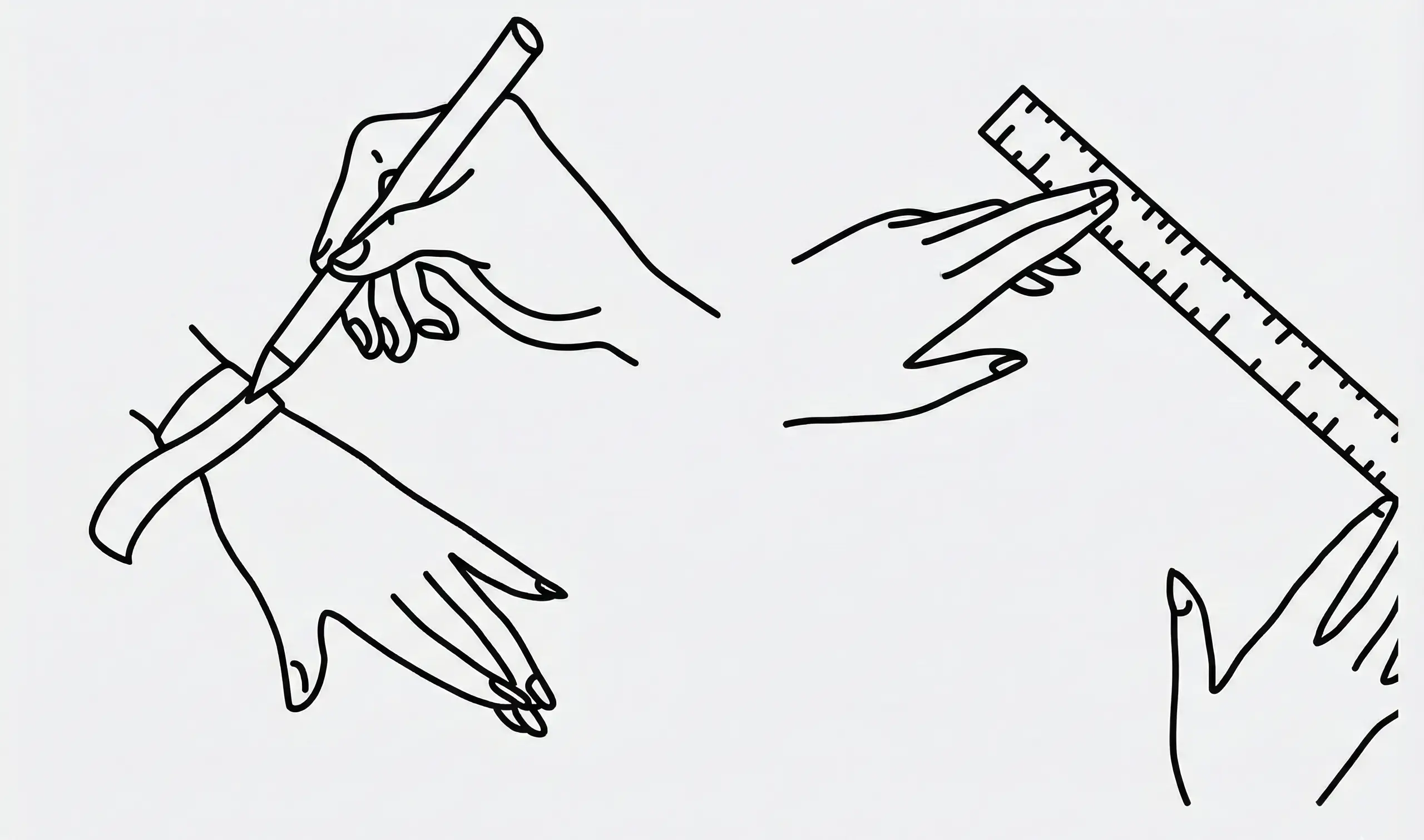 Alternative methods to measure wrist using string and ruler